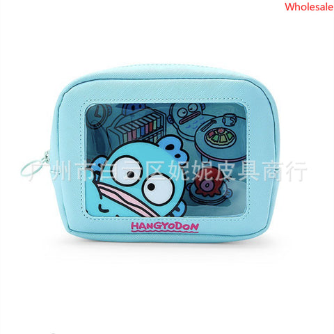 Cartoon Fishman Translucent Cosmetic Bag Travel Portable Waterproof Cosmetic Storage Bag