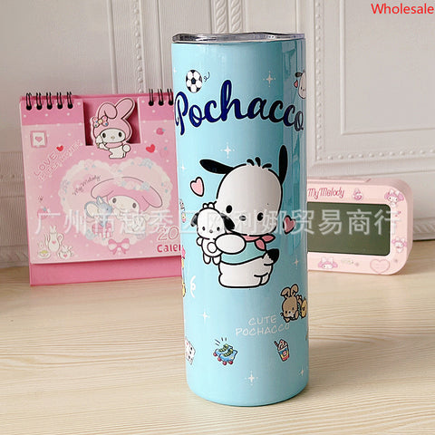 Sanrio Insulated Cup, Stainless Steel Straw Cup, New Multi-purpose Straight Drinking Cup, Cute Portable Insulated Cup, Water Cup