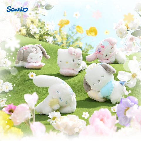 Sanrio Sanrio Spring Sleep Flower Basket Series Kuromi Melody HelloKitty Doll Pendant