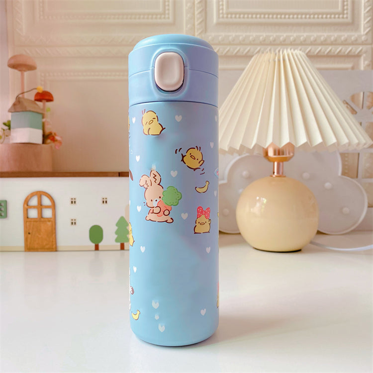 Stainless steel thermos cup, cold cup, cute water cup, children's cup, water bottle qh05