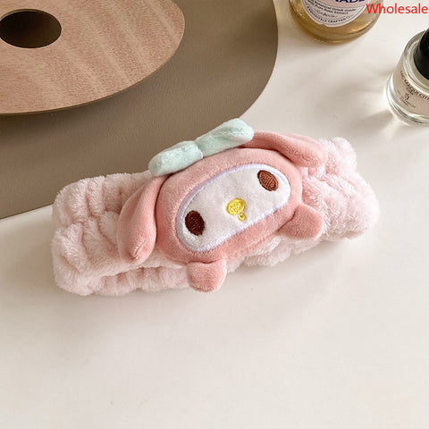 Sanrio Plush Drawstring Headband Wash, Face Wash, Headgear