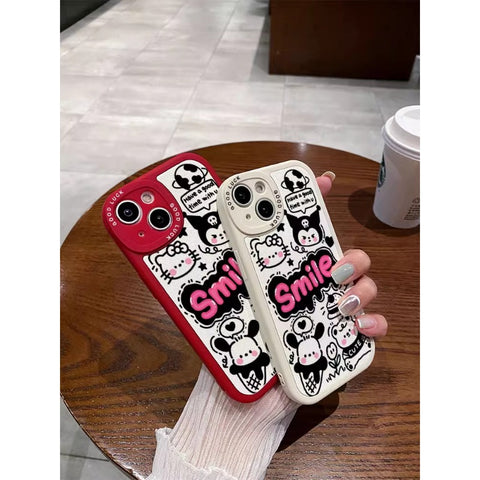 Applicable To Apple 14 Phone Case, New 14pro, High-quality Sense 11, Cute XR Male Xs Female Pro Cartoon Max Soft 12 Sanrio 13 Kulomi Iphone14 Promax Anti-drop 7p/6s Couple