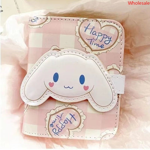 Sanrio Cinnamoroll Short Wallet: Multifunctional Snap-in Coin Purse