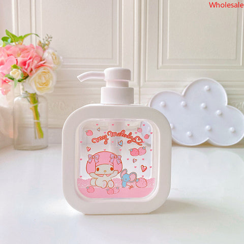 Sanrio Household Lotion Bottle 300ML Press Large Capacity Washing Liquid Bath Milk Separate Bottle