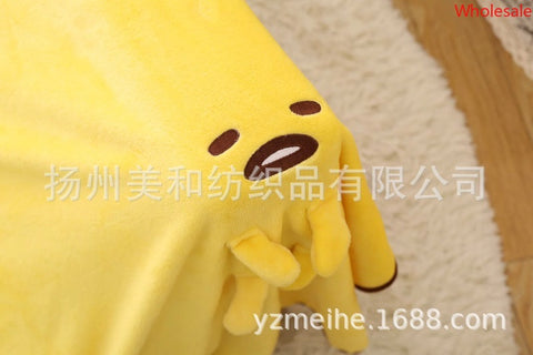 Gudetama Cartoon Air Conditioning Blanket Lazy Egg Doll Summer Cool Blanket