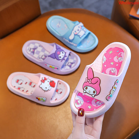 Sanrio Sandals and Slippers Summer Girls Indoor Bath Non-slip Baby Home Boy Drag.