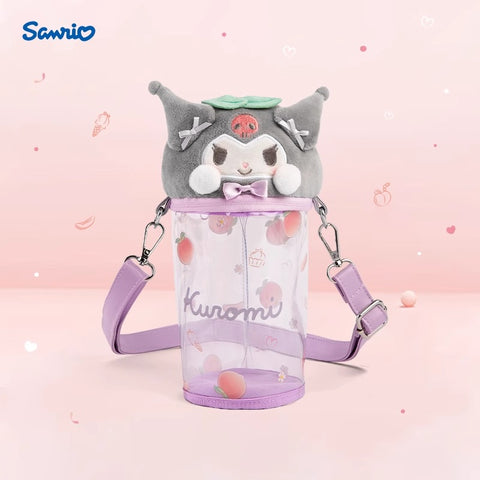 Sanrio Peach Paradise Series Doll Crossbody Bag, Kuromi Cinnamon Dog, Melody Pain Bag