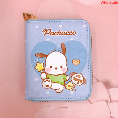 Sanrio Casual Short Zipper Wallet Card Bag Key Bag Loose Wallet Coin Bag