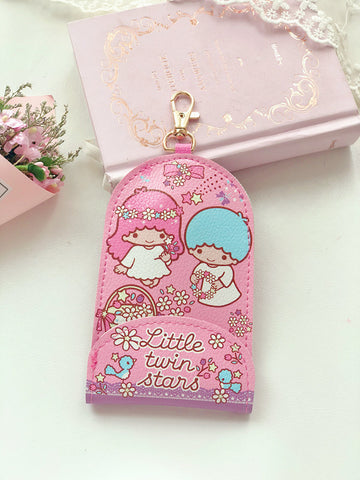 New Sanrio Retractable Keychain Card Bag Stretch Key Case Card Case Public Transport Card Case