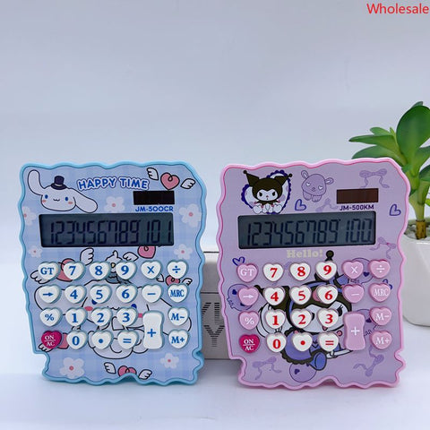 Sanrio Solar Calculator Cute Mini Portable Office Computer Student Animation Modeling Calculator