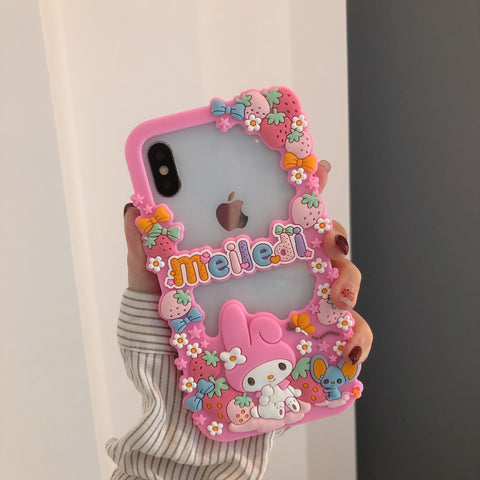 Sanrio 3D Silicone Stereoscopic Melody iPhone Cases Suitable for iPhone 6-13 Pro Max