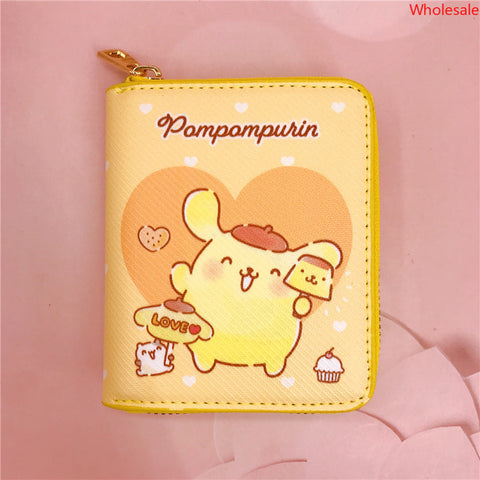 Sanrio Casual Short Zipper Wallet Card Bag Key Bag Loose Wallet Coin Bag