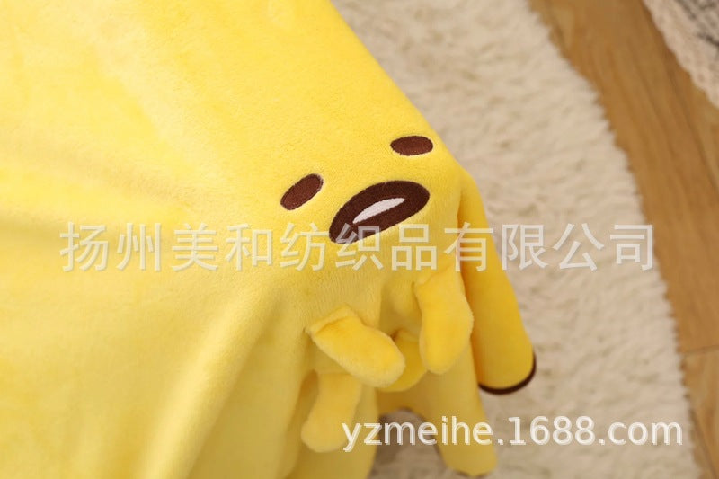 Gudetama Cartoon Air Conditioning Blanket Lazy Egg Doll Summer Cool Blanket