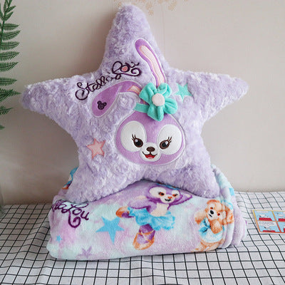 Purple Bunny Pentagram Pillow Cushion