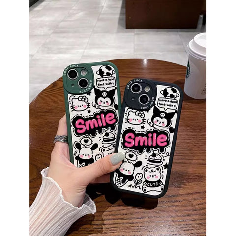 Applicable To Apple 14 Phone Case, New 14pro, High-quality Sense 11, Cute XR Male Xs Female Pro Cartoon Max Soft 12 Sanrio 13 Kulomi Iphone14 Promax Anti-drop 7p/6s Couple