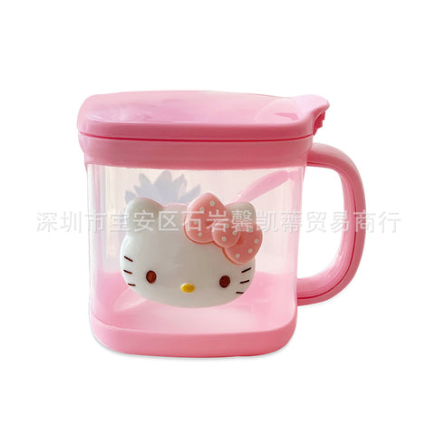 New Cartoon Creative Seasoning Box Kitchen Plastic Salt Jar Seasoning Box Seasoning Box Seasoning Jar with Spoon Sugar Jar