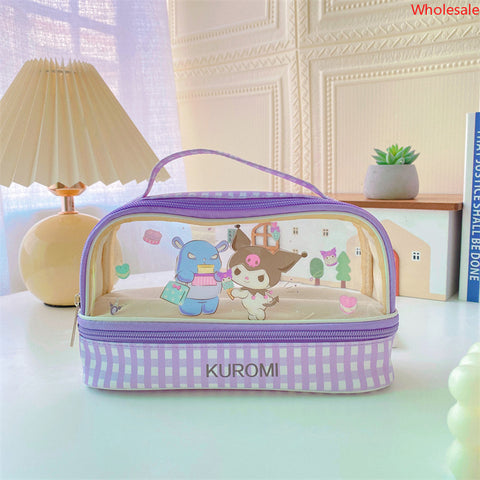 Sanrio Double-layer Large Capacity Pencil Case Pencil Case Large Stationery Box