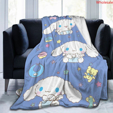 Cinnamoroll Blanket, Air Conditioning Nap Cover Blanket, Multifunctional Office Blanket, Sofa Blanket