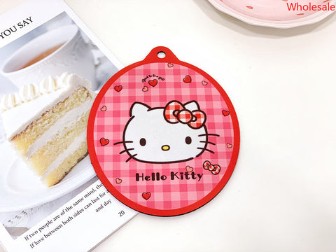 Cute Sanrio Dining Table Heat Insulation Mat, Anti-scald and Non-slip Household Absorbent High Temperature Resistant Pot Tray Tray Cuper, Water Drop Type Placemat