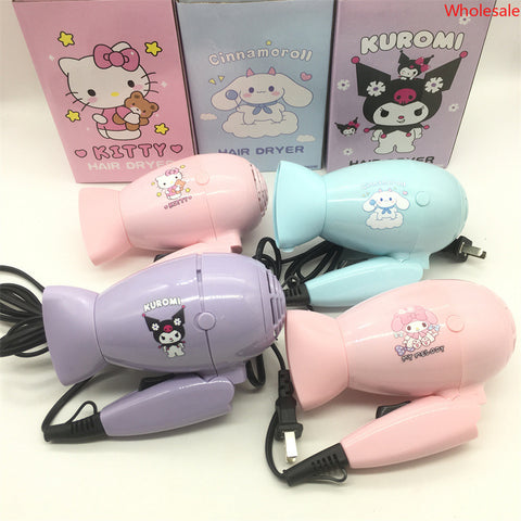 Sanrio Folding Hair Dryer Mini Two-speed Electric Hair Dryer for Travel