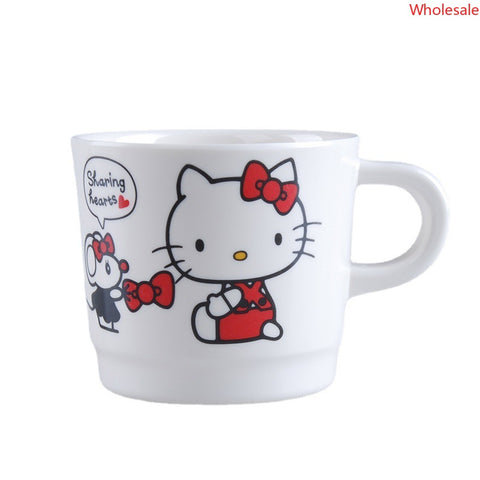 Hello Kitty Children Water Cups Cartoon High Value Melamine Cups Cute Fall-resistant Baby Drinking Cups Milk Cups.