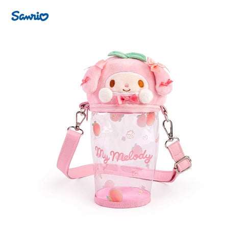 Sanrio Peach Paradise Series Doll Crossbody Bag, Kuromi Cinnamon Dog, Melody Pain Bag