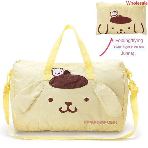 Cartoon Travel Bag, Handbag, Crossbody Luggage Bag, Adjustable Trolley Case