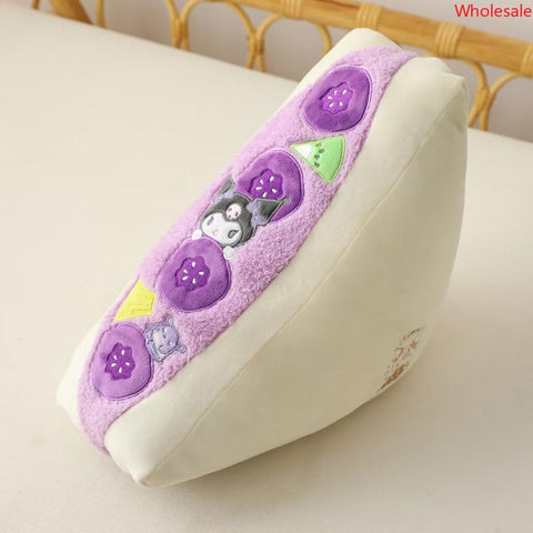 Sanrio Cute Fruit Sandwich Modeling Pillow Cushion Children&#039;s Birthday Gift Girl