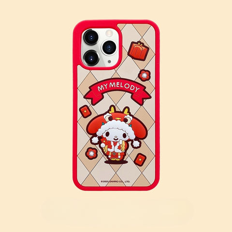 Sanrio Family 2024 New Year IPhone Case Full Body Protective Case For IPhone 11-15 Pro Max