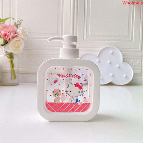 Sanrio Household Lotion Bottle 300ML Press Large Capacity Washing Liquid Bath Milk Separate Bottle