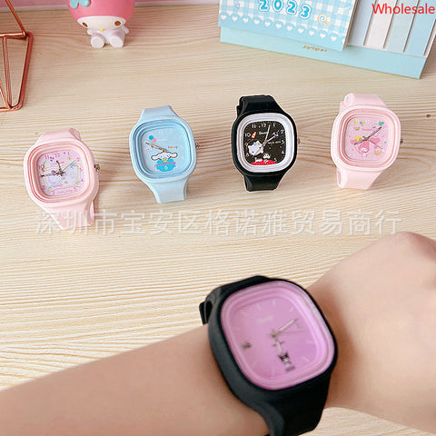 Sanrio Watch Simple, Trendy, and Creative Silicone Student Children's Watch