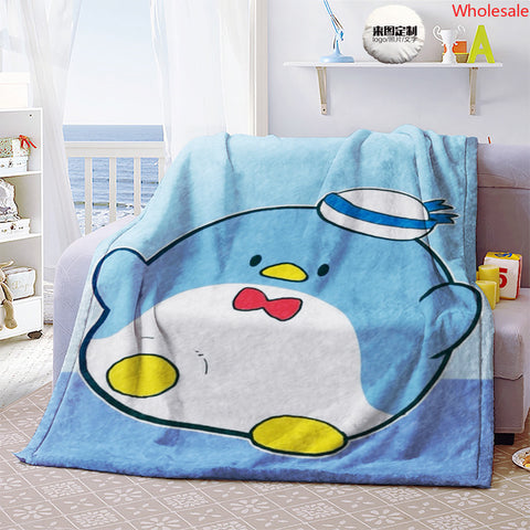 Penguin Sam Cartoon Anime New Single Sided Flannel Blanket Nap Warm Blanket Blanket Blanket Blanket