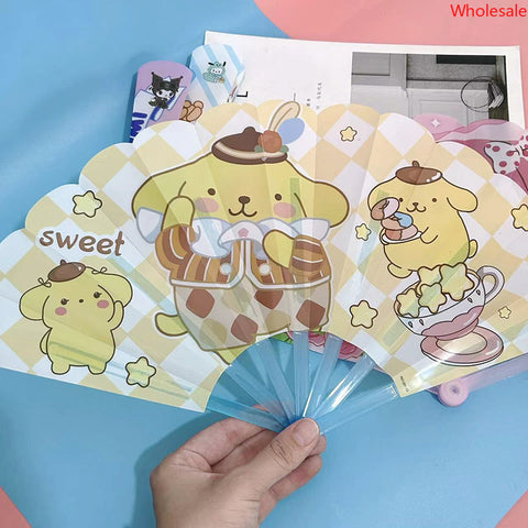 Sanrio Fan Cartoon Folding Fan Students Carry A Small Fan Plastic Folding Fan in Summer.