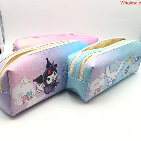 Sanrio Anime Family Double Layer Pencil Case with Large Capacity Pencil Case Stationery