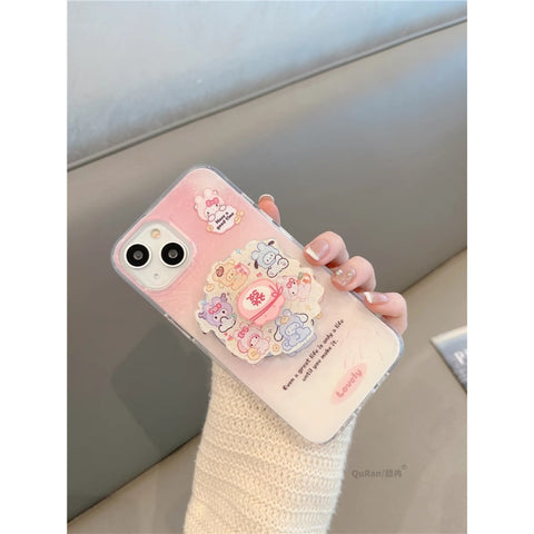 Apple Mobile Phone Case Kuromi My Melody Sanrio iPhone Case Full Body Protective Case For IPhone 11-15 Pro Max