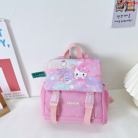 Sanrio Summer New Children's Bag Fashion Oxford Fabric Backpack Large Capacity Cartoon Kindergarten Schoolbag