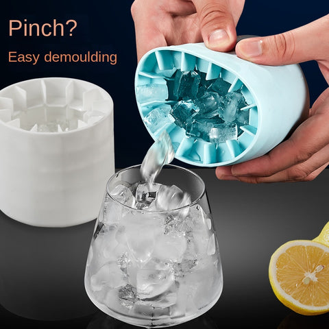 7M Soft Rubber Ice Cup Frozen Ice Block Mold Refrigerator Ice Grid Ice Box Homemade Crushed Ice Maker Pinch Cup