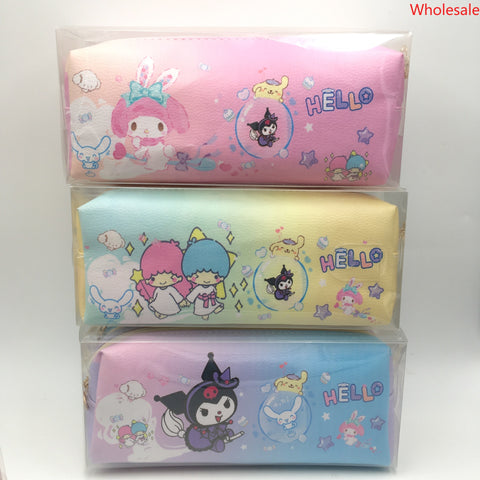 Sanrio Anime Family Double Layer Pencil Case with Large Capacity Pencil Case Stationery