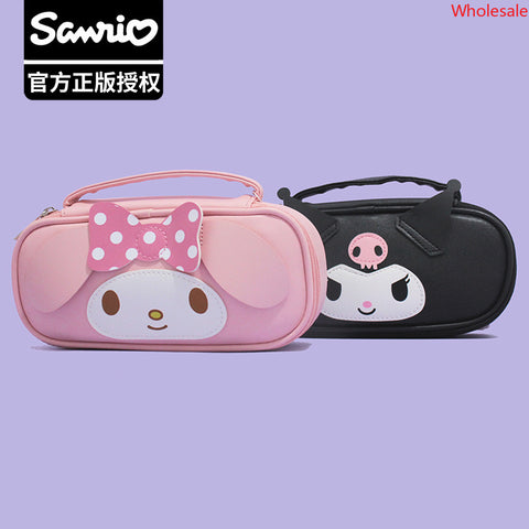 Authentic Cartoon Sanrio Head Pencil Case Large Capacity Pencil Case Stereo Pencil Case Cosmetic Bag