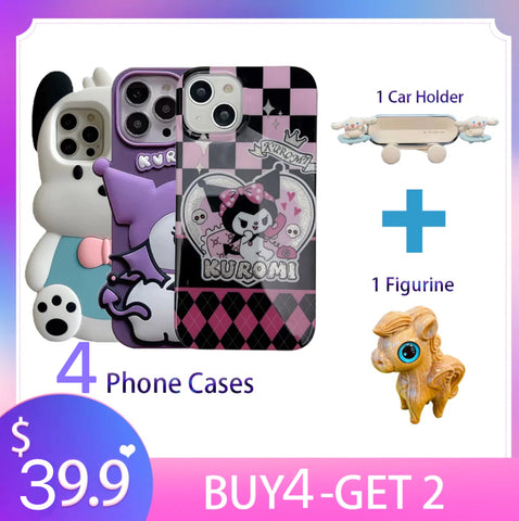 1 Phone Case Get 8pcs (1 Phone Case + 1 Handmade Charm + 6 DIY Stickers) LIVE PICK