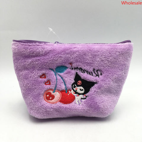 Sanrio Family Plush Coin Purse Zippered Storage Bag