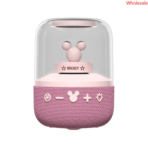 Disney AI Built-in Small Bluetooth Speaker with Colorful Light Effect Wireless Series Connection