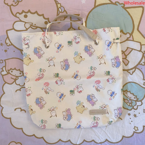 Sanrio Printed Portable Shopping Bag 2023 New High Capacity Shoulder Bag