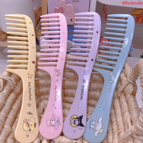 Cartoon Wide Toothed Comb Curly Hair Comb Large Toothed Comb