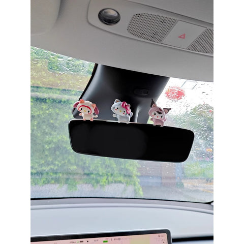 Sanrio Kuromi Tesla Screen Decoration, Yugui Dog Car Interior Decoration, Car Display Screen, Cute