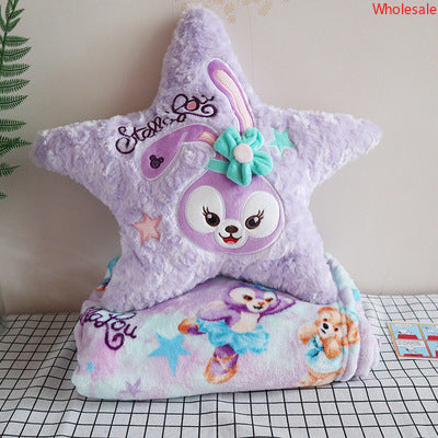 Purple Bunny Pentagram Pillow Cushion