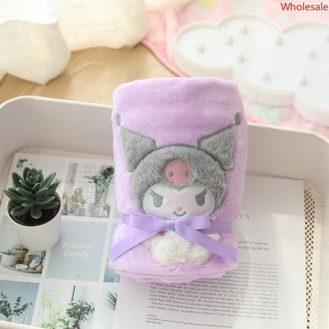 Sanrio Small Blanket Office Car Nap Air Conditioning Blanket Cover Legs Spring Autumn Summer Season Rolled Blanket