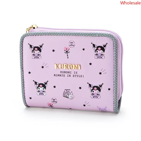 Sanrio Wallet PU Leather Lace Zipper Card Wallet Short