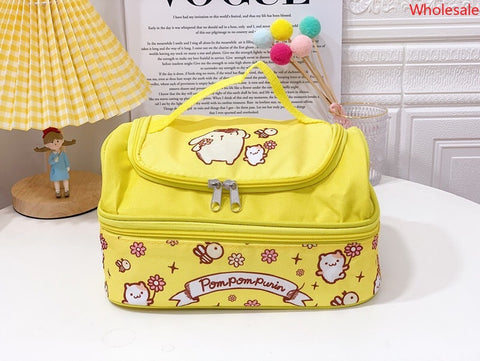 Sanrio double-layer thermal insulation bag Large capacity student lunch box Portable thermal insulation lunch bag