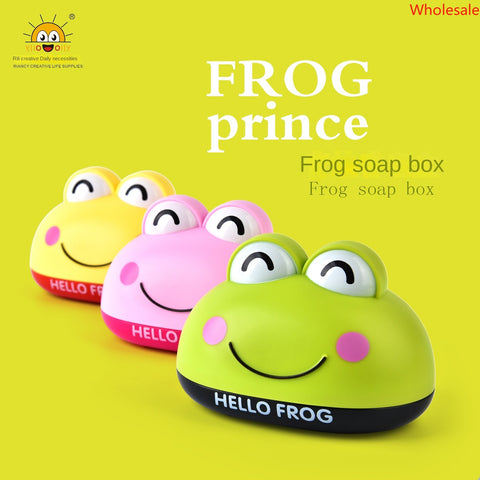 Cartoon Frog Soap Box, Travel Soap Box, Double Layer Soap Tray, Sailor's Soap Rack